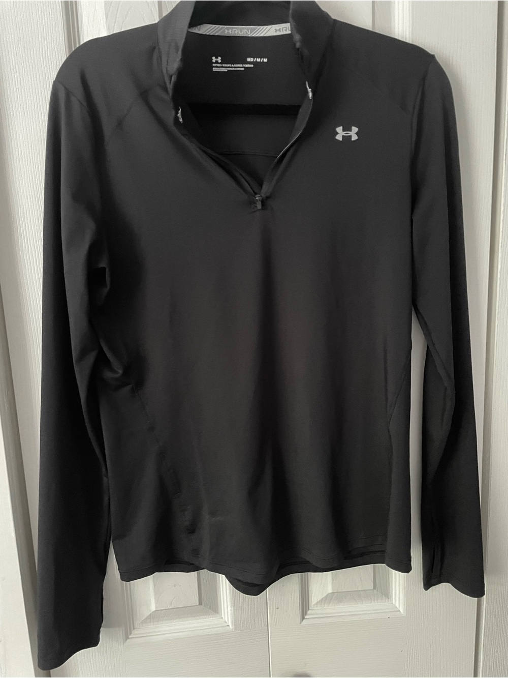 Under Armour Black Women's Long-Sleeve 1/4 Zip Performance Top